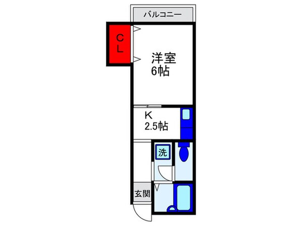 フリーディオ中桜塚の物件間取画像